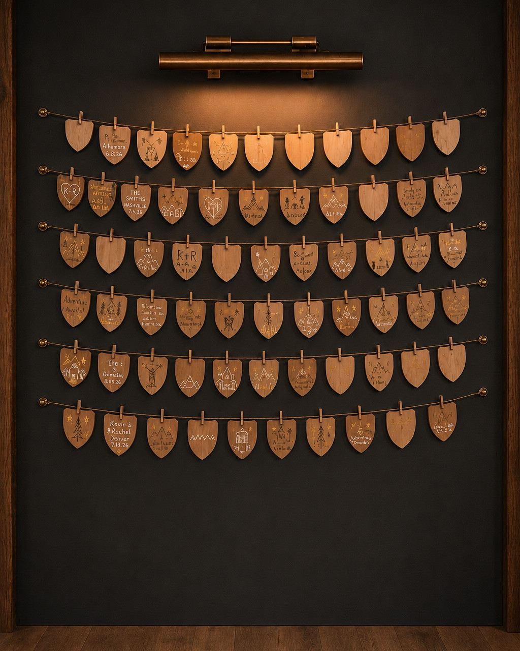 Blackcrest Claim your Legacy Crest wall details
