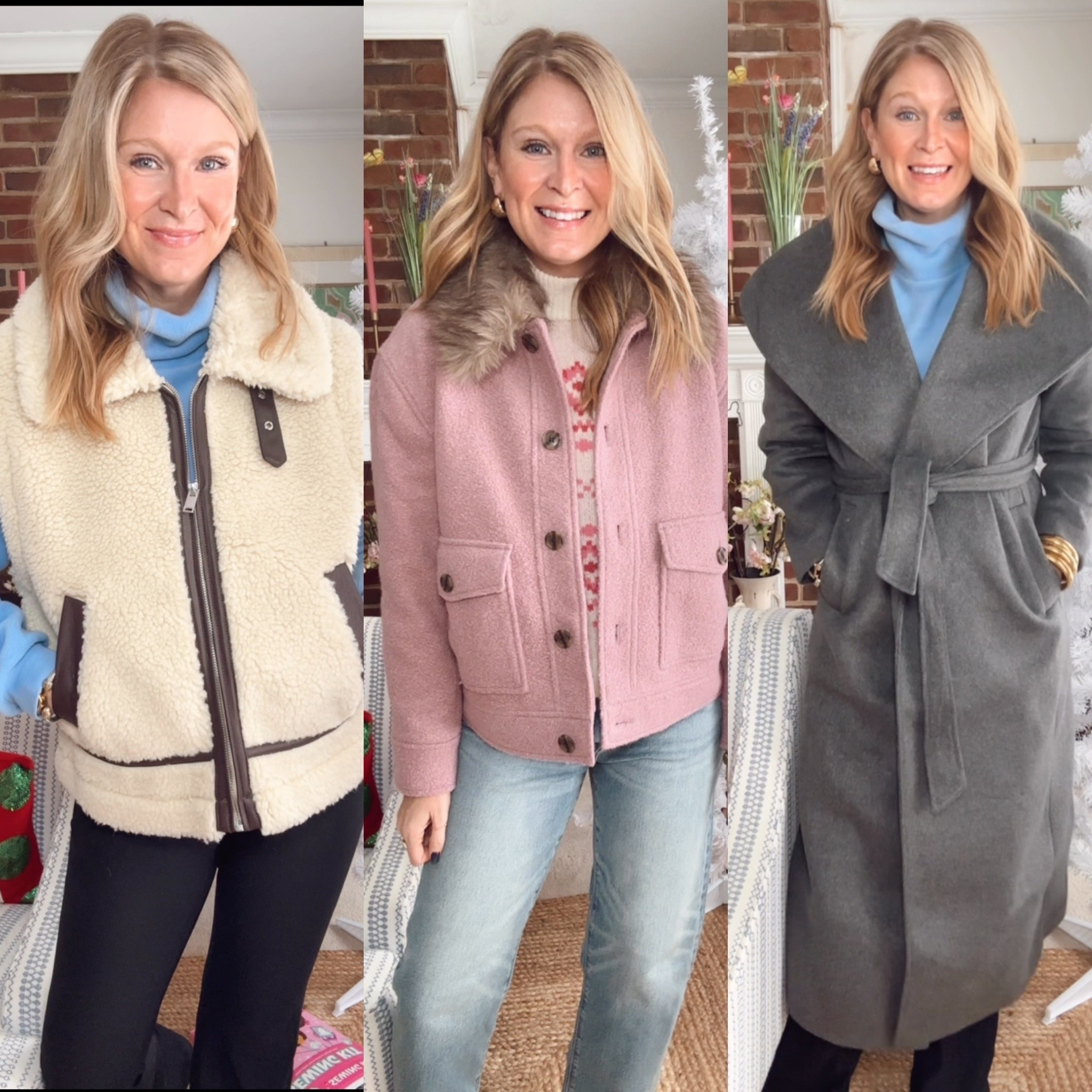 The cutest lost try on and it’s all 40% off! In a size M in everything, a 6Tall in the trousers and a 6 in the jeans. I did a S in the coat but think I could’ve stuck to a M. 