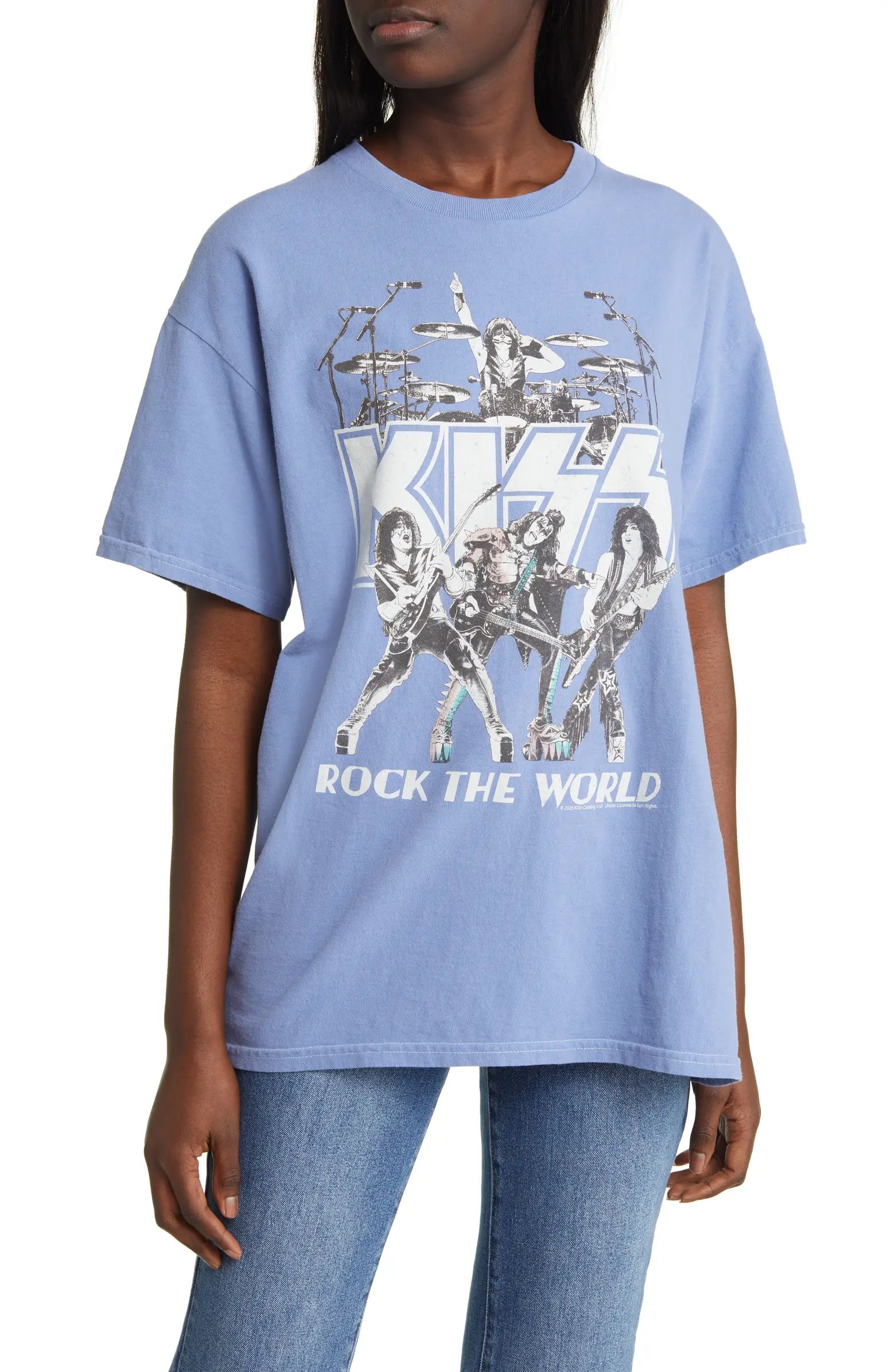 Kiss Rock the World Cotton Graphic Tee | Nordstrom