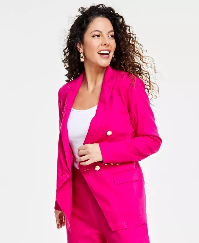 I.N.C. International Concepts Women's Double-Breasted Blazer, Created for Macy's - Macy's | Macy's