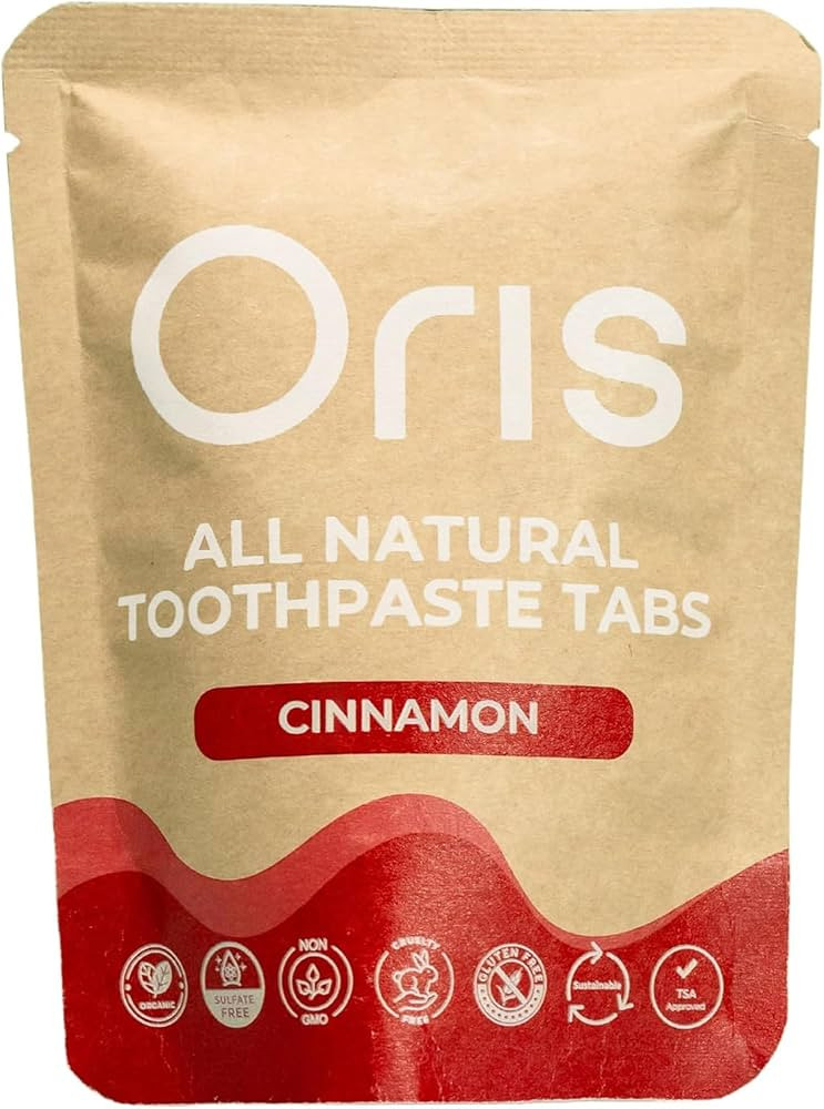 Oris Natural Toothpaste Tablets hydroxyapatite - Fluoride-Free Chewable Toothpaste Tablets for En... | Amazon (US)