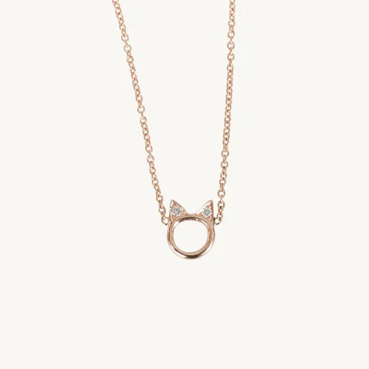 Choupette Necklace, Rose Gold | Catbird