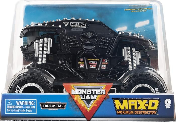 Monster Jam, Official Max-D Monster Truck, Collector Die-Cast Vehicle, 1:24 Scale | Amazon (US)