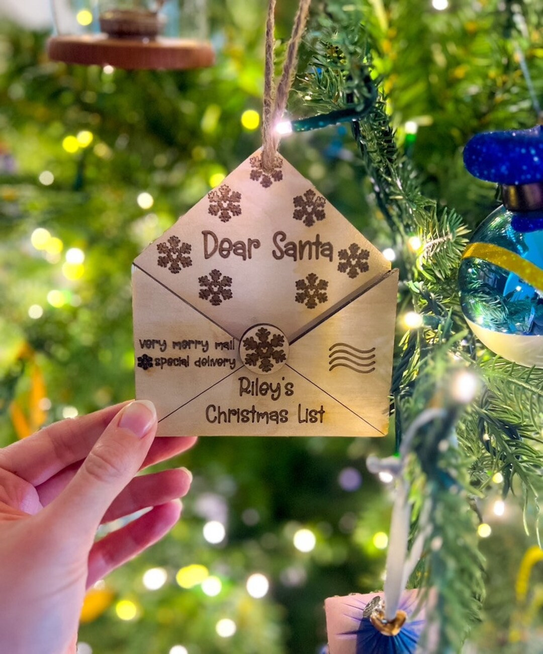 Custom Mouse Envelope Ornament - Etsy | Etsy (US)