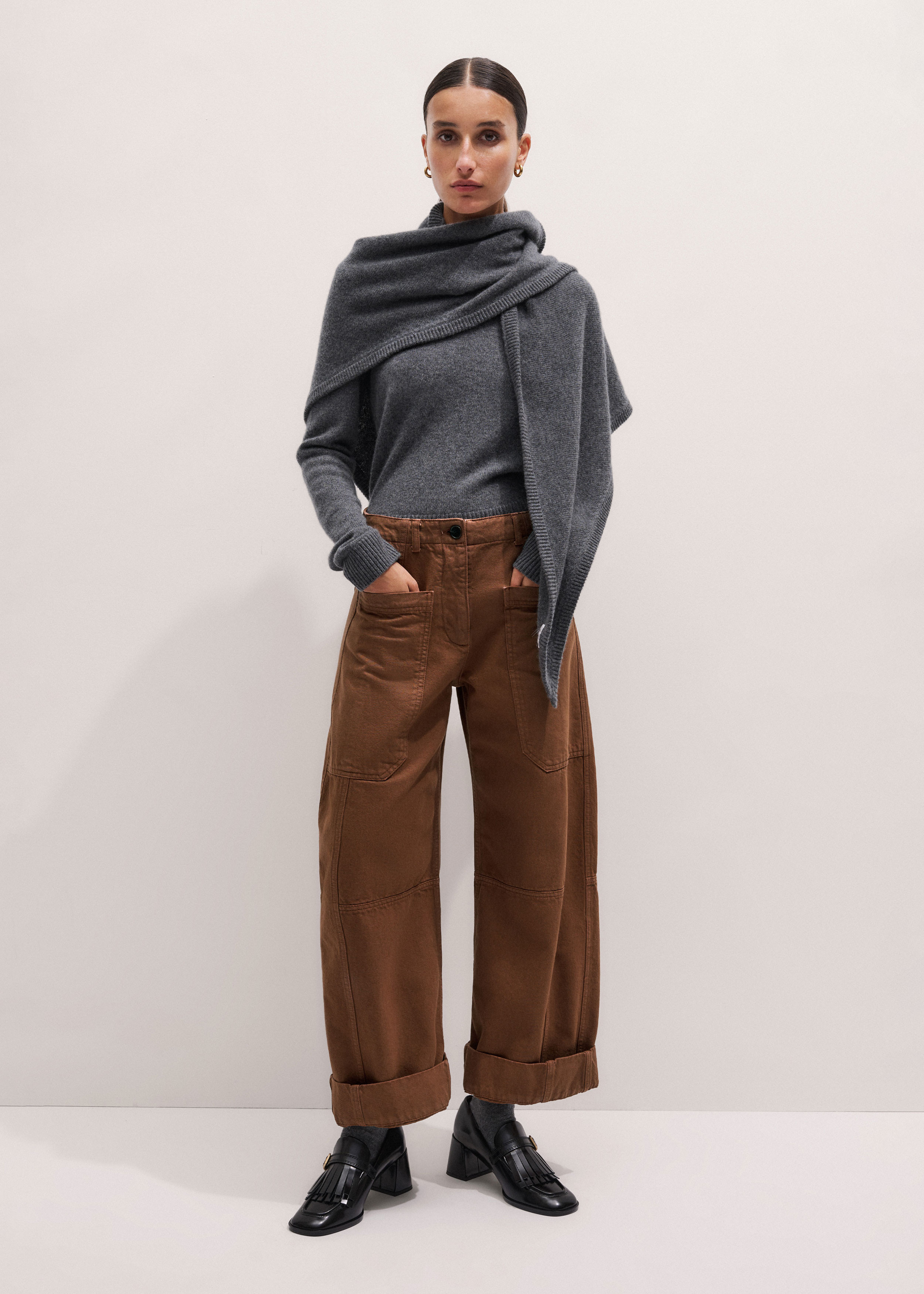 Wide Taper Pant Cotton Twill | ME+EM US