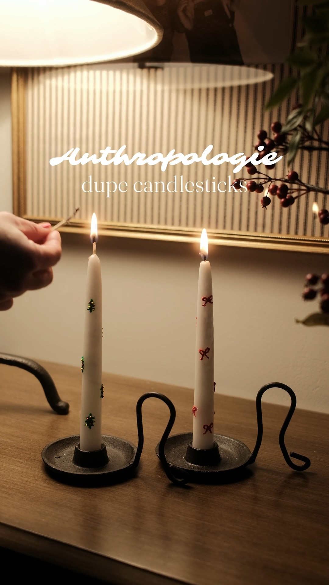 Dupe your favorite Anthropologie candle! Grab some candlesticks + some wax paint pens and get to crafting ✨ 

#LTKFindsUnder50 #LTKHome #LTKHoliday