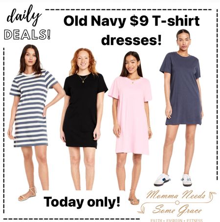 $9 Old Navy mini Tshirt dresses! Today Only! 

#LTKFindsUnder50 #LTKSaleAlert #LTKSeasonal
