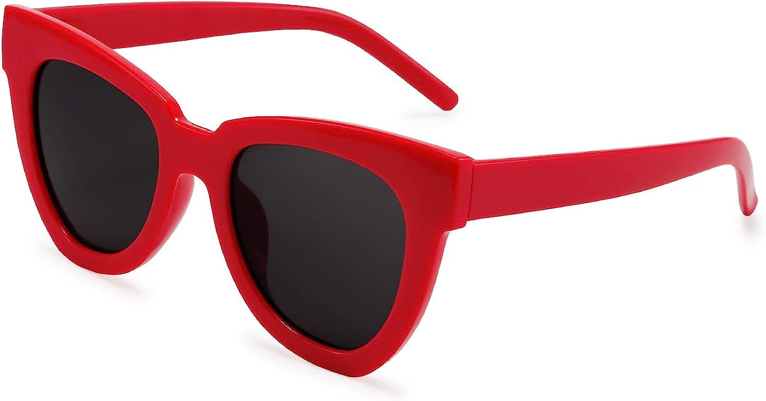 FEISEDY Retro Cat Eye Sunglasses Women Men Vintage Square Cateye UV400 Sunglasses B2586 | Amazon (US)
