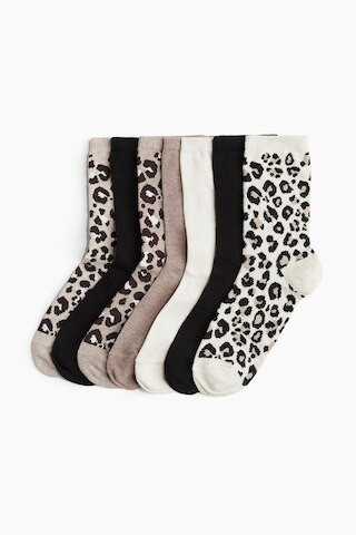H & M - 7-Pack Socks - Beige | H&M (US + CA)