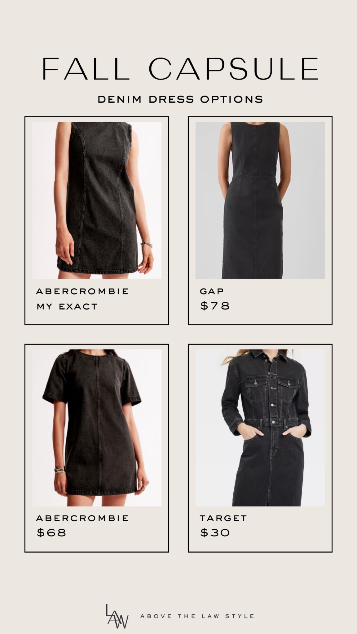 Fall Capsule: Denim Dress

#LTKFindsUnder50 #LTKSaleAlert #LTKFindsUnder100