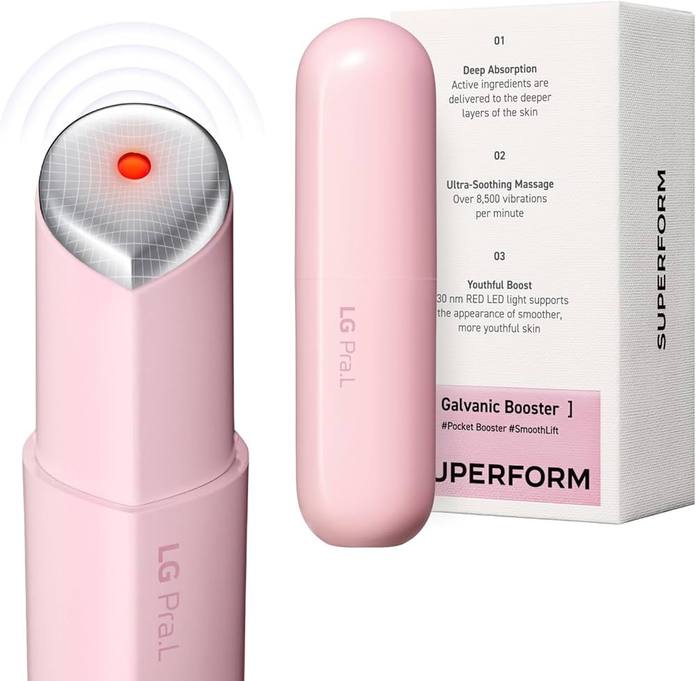 Superform Galvanic Booster Blush Pink, 1min booster for ageless skin, anti-aging and firming pock... | Amazon (US)