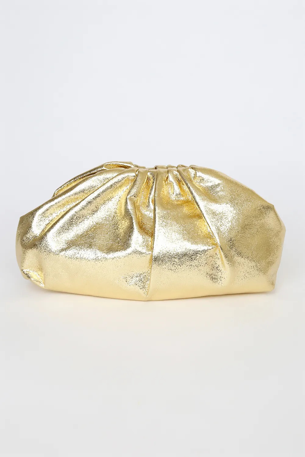 Get Your Trend On Metallic Gold Ruched Clutch | Lulus (US)