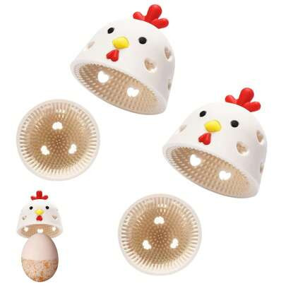 2 PCS Fresh Egg Brush Cleaner, Silicone Egg Scrubber Multipurpose Vegetable And Fruit Cleaning Tool,Reusable Egg Cleaning Brush For Egg Washer Of Chic | SHEIN