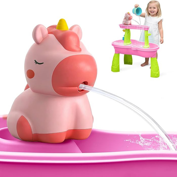 weirtoya Water Table Pump for Toddlers, Unicorn Toys Battery Powered Pump for Water Table Cordles... | Amazon (US)