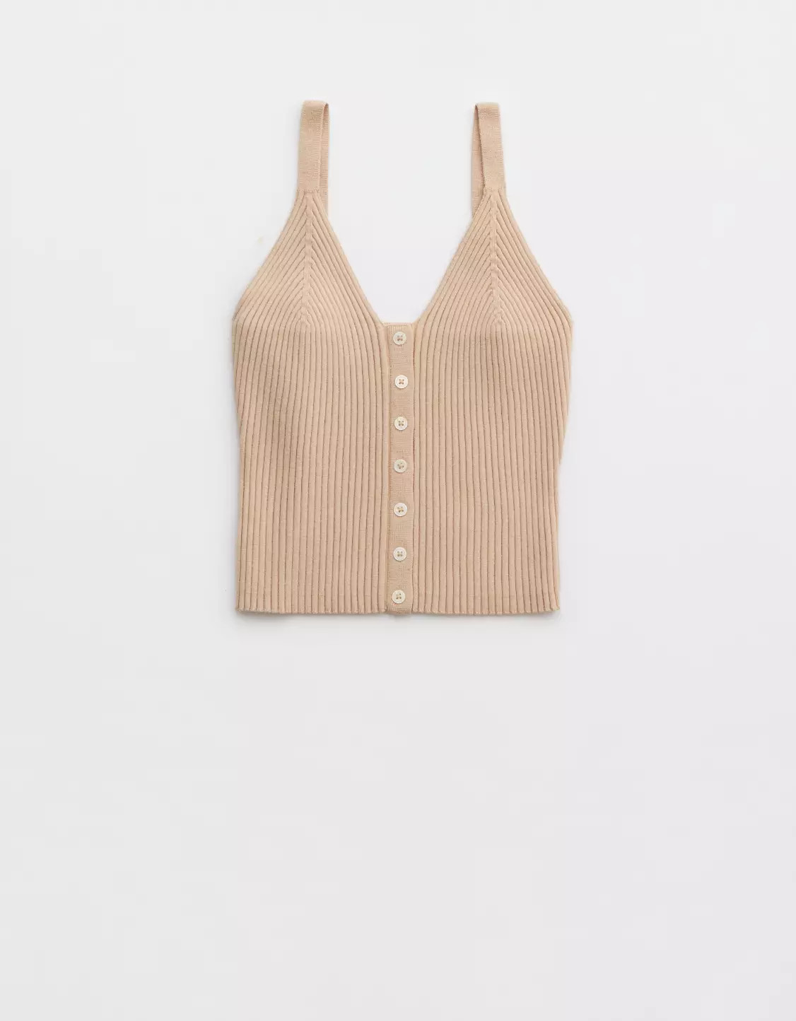 Aerie Button Front Sweater Tank Top | Aerie