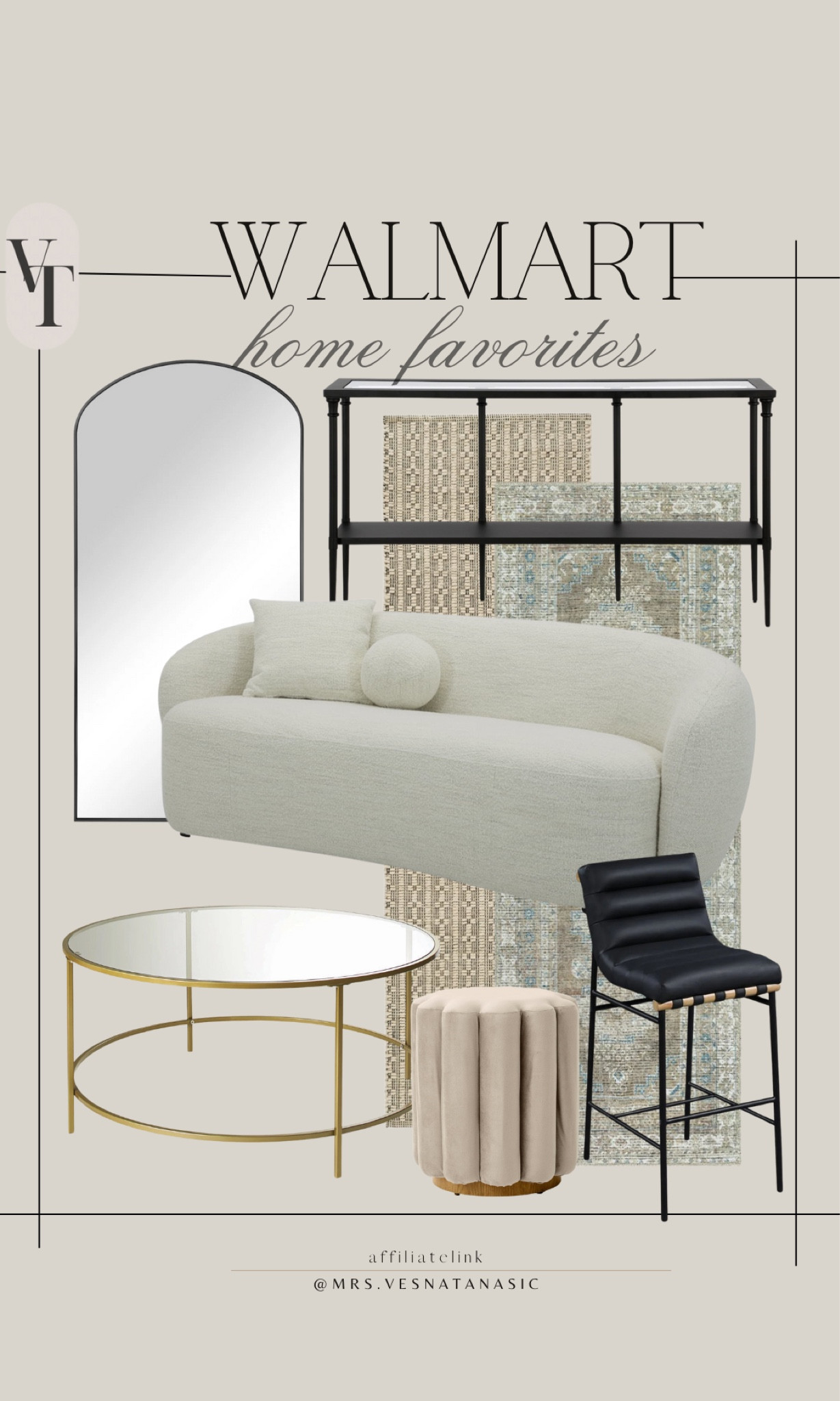 Walmart designer inspired home finds I am loving! This curved sofa is so beautiful and I love this modern counter stool! 

@walmart #walmartfinds #walmarthome #walmart 

#LTKStyleTip #LTKHome #LTKSaleAlert