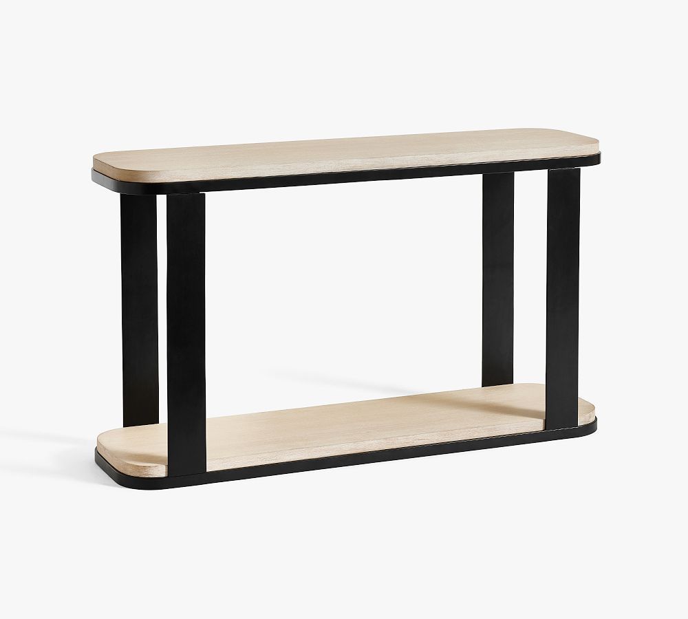 Cayman Wood & Metal Console Table | Pottery Barn (US)