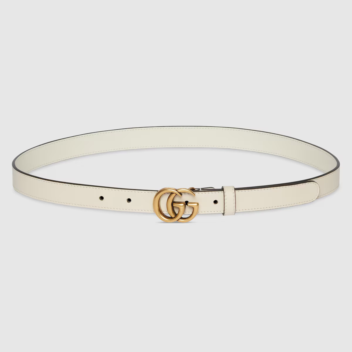 Leather belt with Double G buckle | Gucci (US)