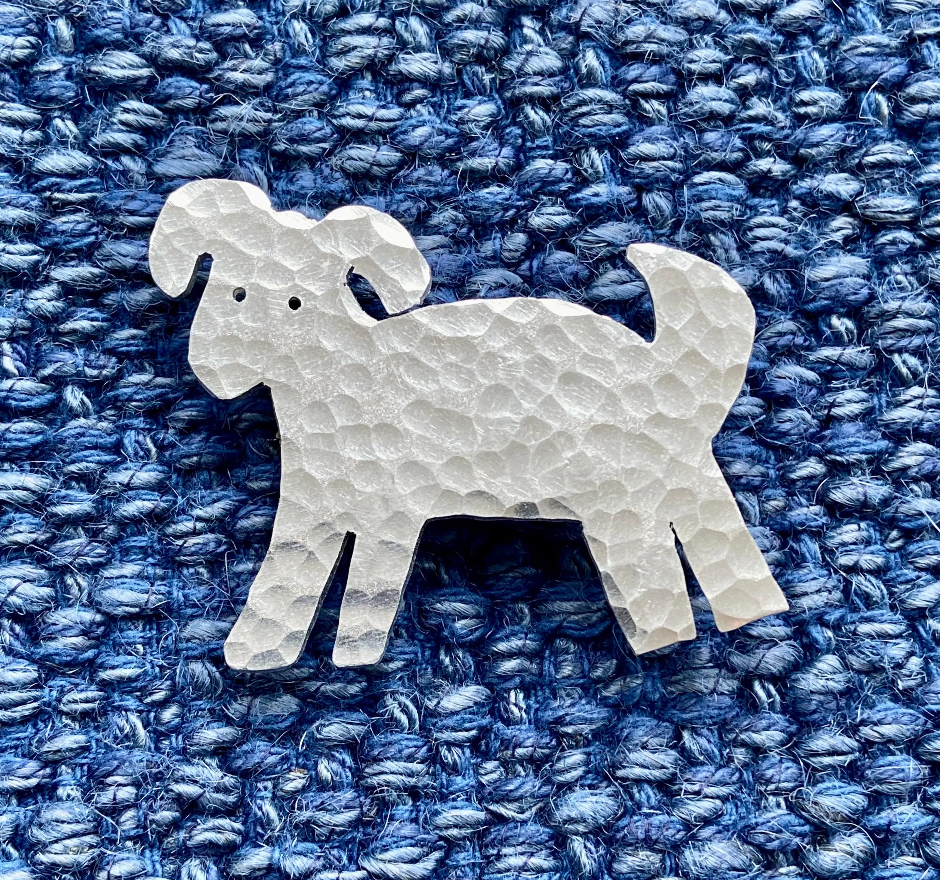 Silver Recycled aluminium Dog Brooch. Lightweight and non tarnish. | Etsy (Global)