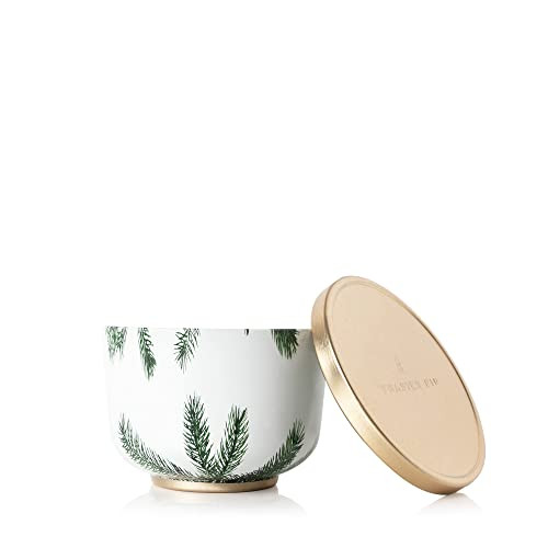 Thymes Candle Tin with Gold Lid - Gold Candles - Scented Candles for Women & Men - Luxury Home Fragrance - Notes of Fir Needles, Cedarwood, Pine and Relaxing Sandalwood (Frasier Fir, 6.5 oz) | Amazon (US)