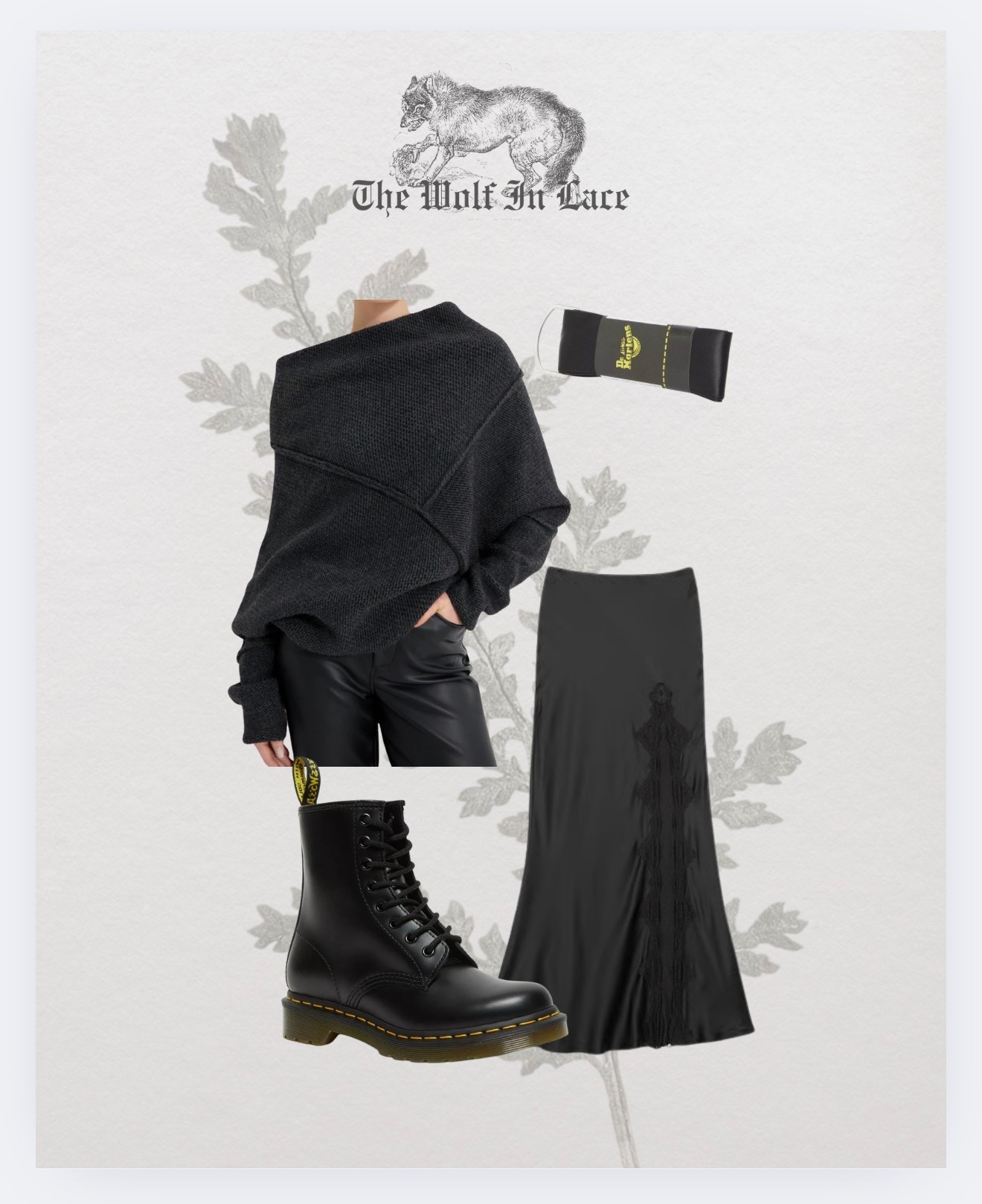 Gothic Winter Style! Use code THEWOLFINLACE006 for 10% off  Marcella NY 🕯️#winter #gothicstyle