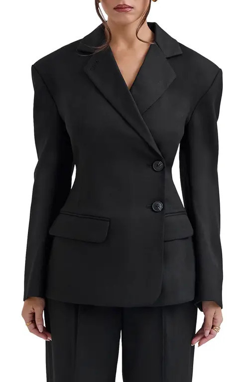 HOUSE OF CB Hudson Blazer in Black at Nordstrom, Size X-Large | Nordstrom