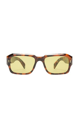 Pluto Sunglasses in Syrup Tort & Sage Tint | Revolve Clothing (Global)