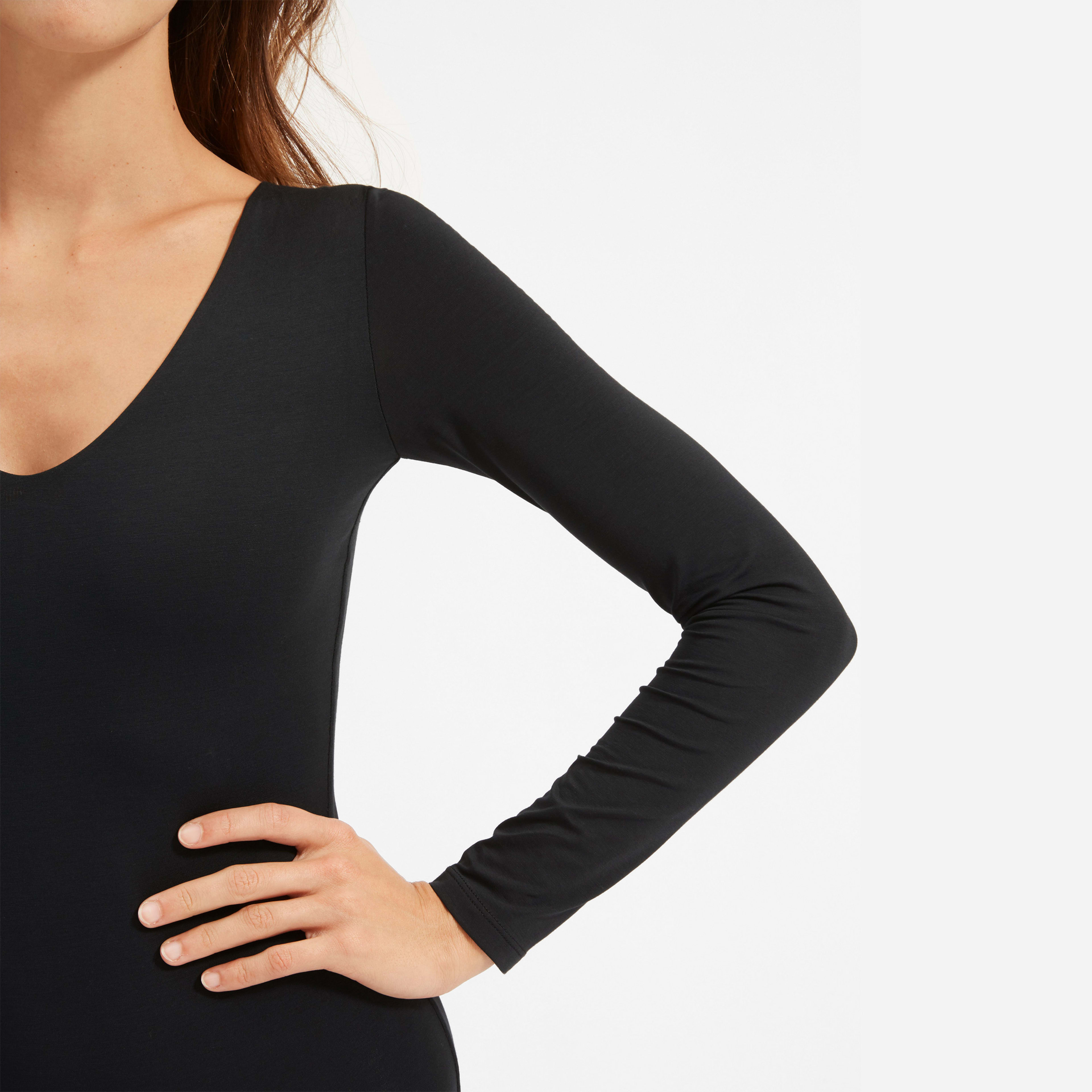 The Long-Sleeve V-Neck Bodysuit | Everlane