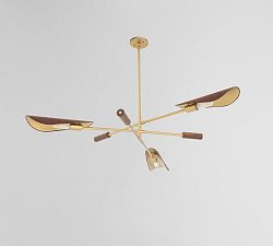 Canlish Leather Chandelier (53") | Pottery Barn (US)