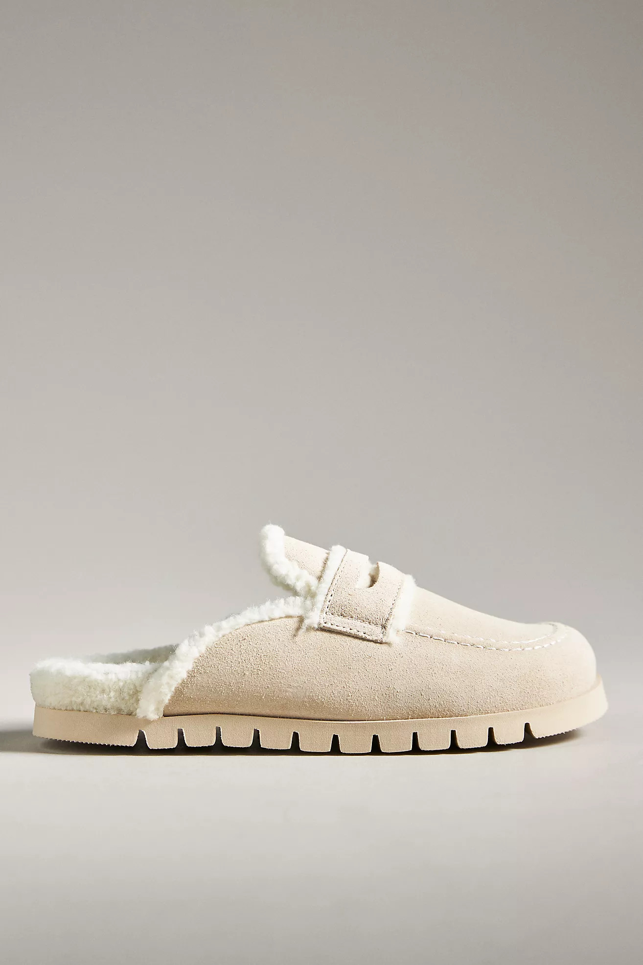 Maeve Faux Shearling Loafer Slippers | Anthropologie (US)