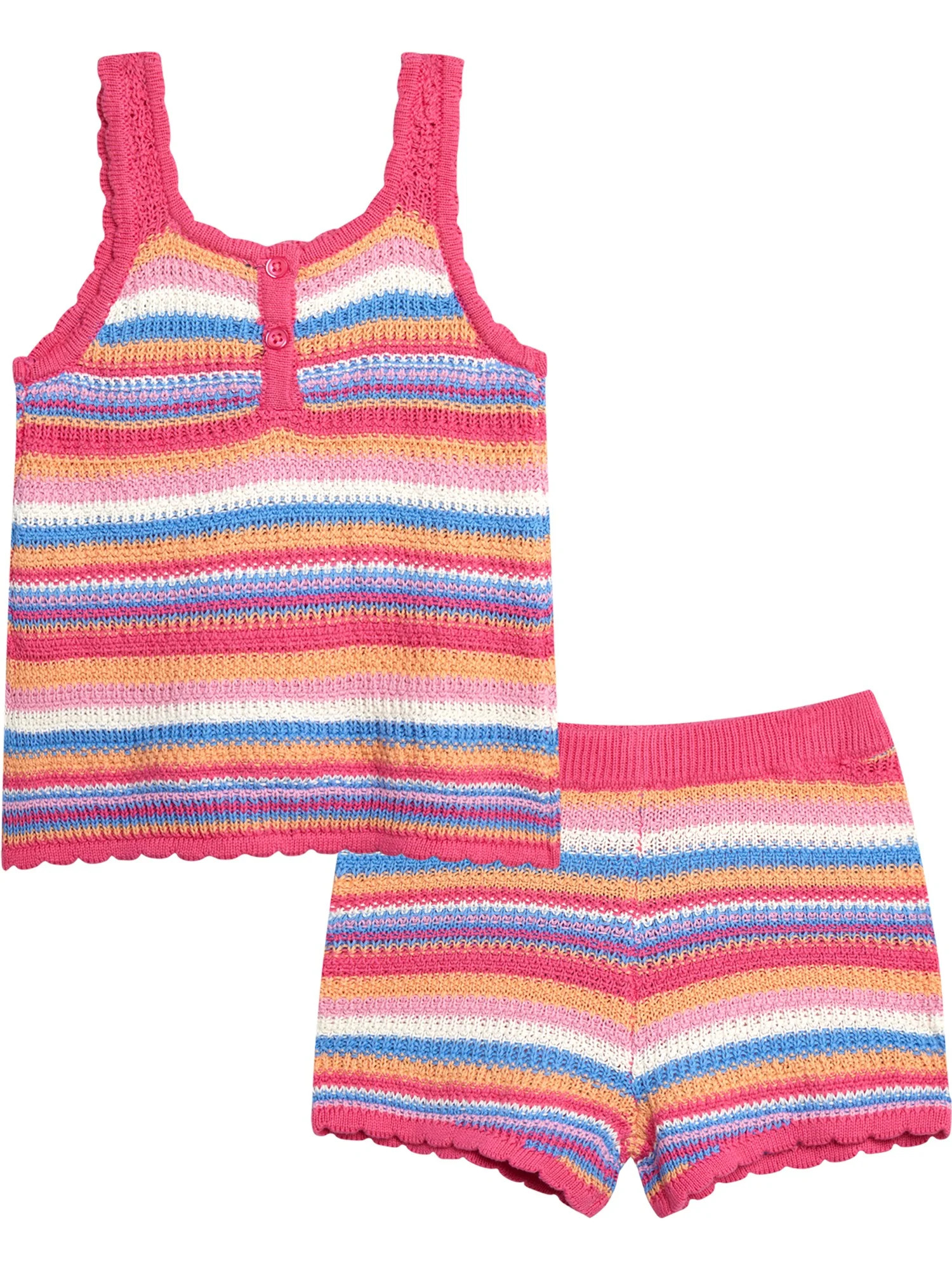 Jessica Simpson Girls' Crochet Short Set, Sizes 4-12 | Walmart (US)