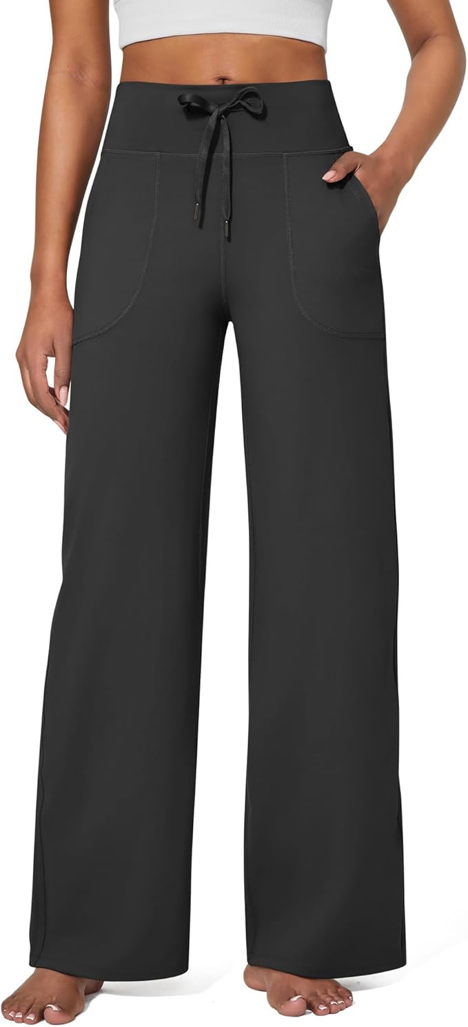 G4Free EverGoing Wide Leg Pants for Women Yoga Pants High Waist Sweatpants with Pockets Stretch L... | Amazon (US)