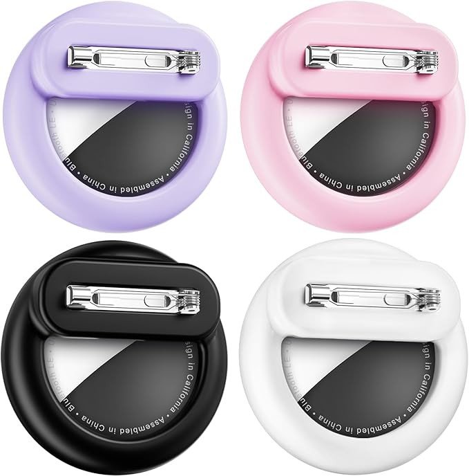 Compatible with Apple AirTags Holder for Kids, 4 Pack Hidden Case for Air Tags Holder with Safety... | Amazon (US)