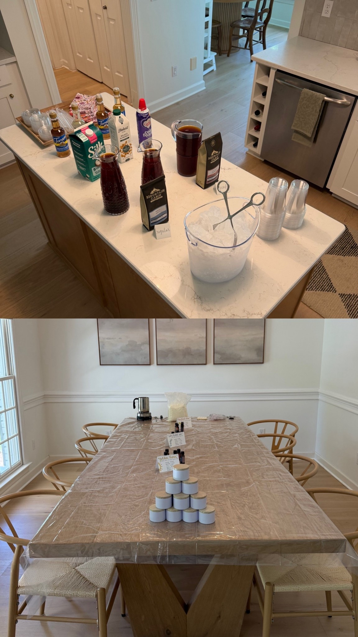 Coffee and candles party! 

DIY latte bar and nontoxic candles