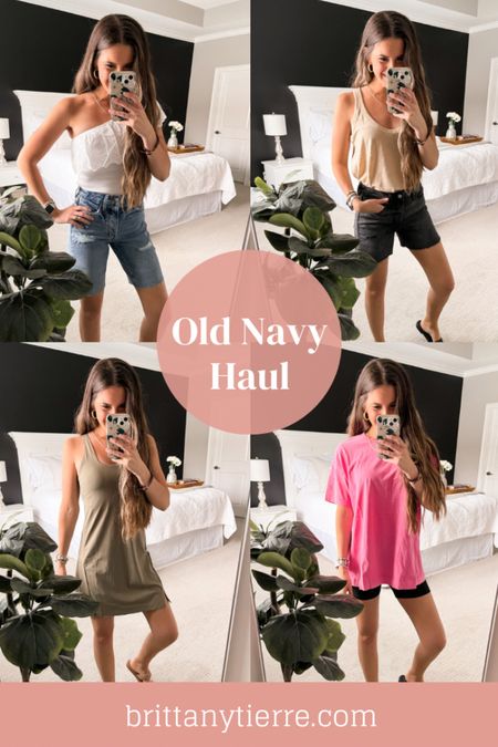 Easy, simple and affordable summer pieces from Old Navy! Great for vacation and all summer long! 

- XS tops (except tan tank I sized up to small for looser fit), tts
- XS dress (possibly runs slightly large)
- 0 shorts, tts

#summeroutfits #affordablesummerstyle #bodysuit #denimshorts #oversizedtshirt #bikershorts #oldnavystyle


#LTKunder100 #LTKunder50 #LTKsalealert