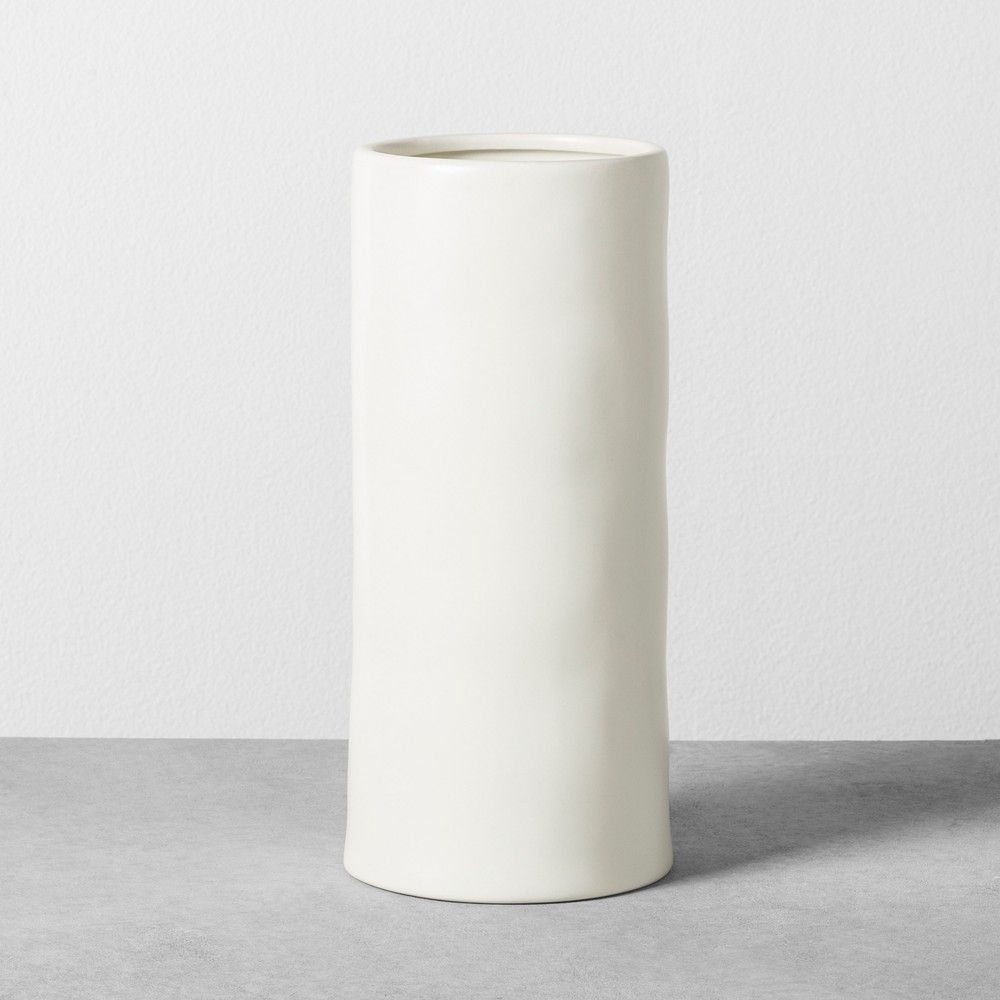 Vase Small White - Hearth & Hand with Magnolia, Beige | Target