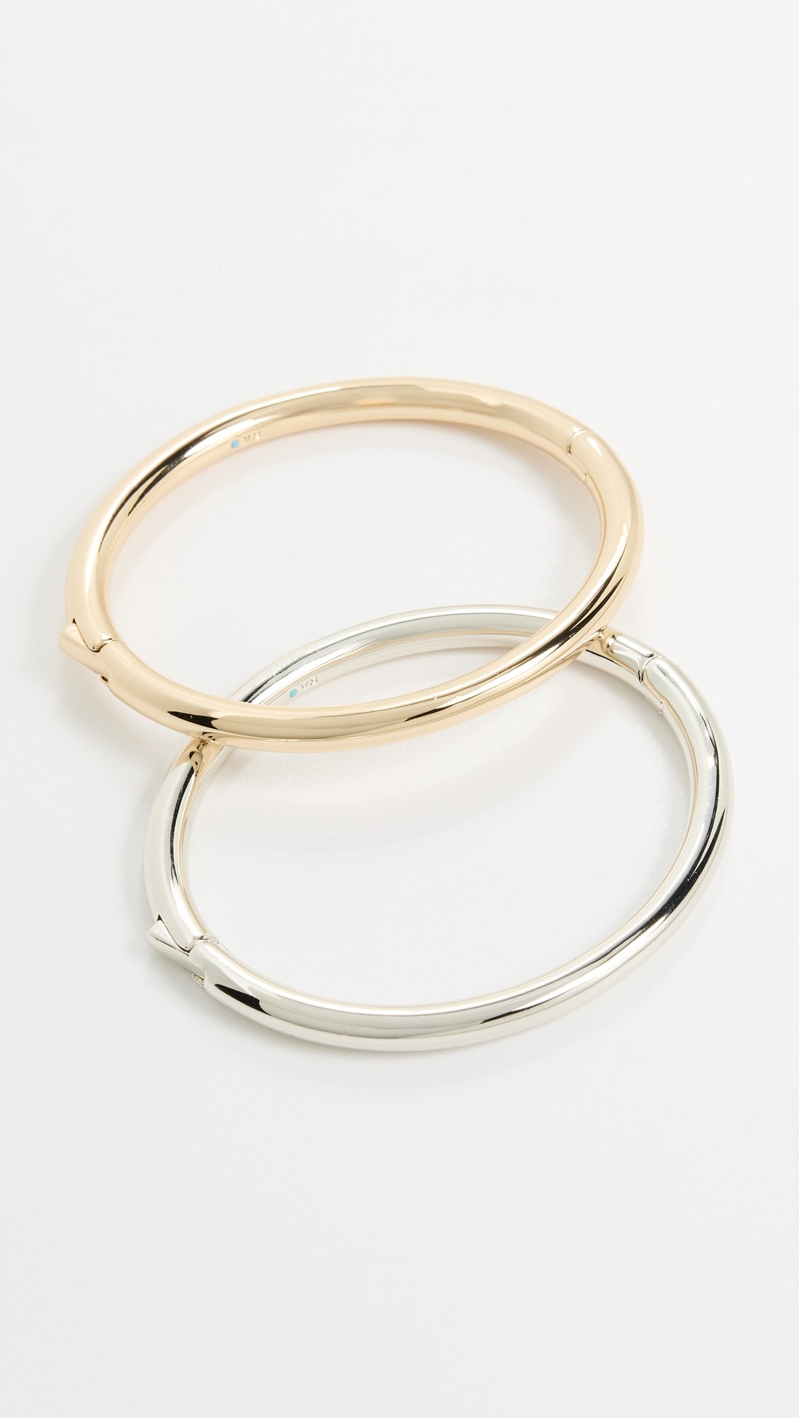 The Tubular Hinged Bracelets Set of 2 | Shopbop