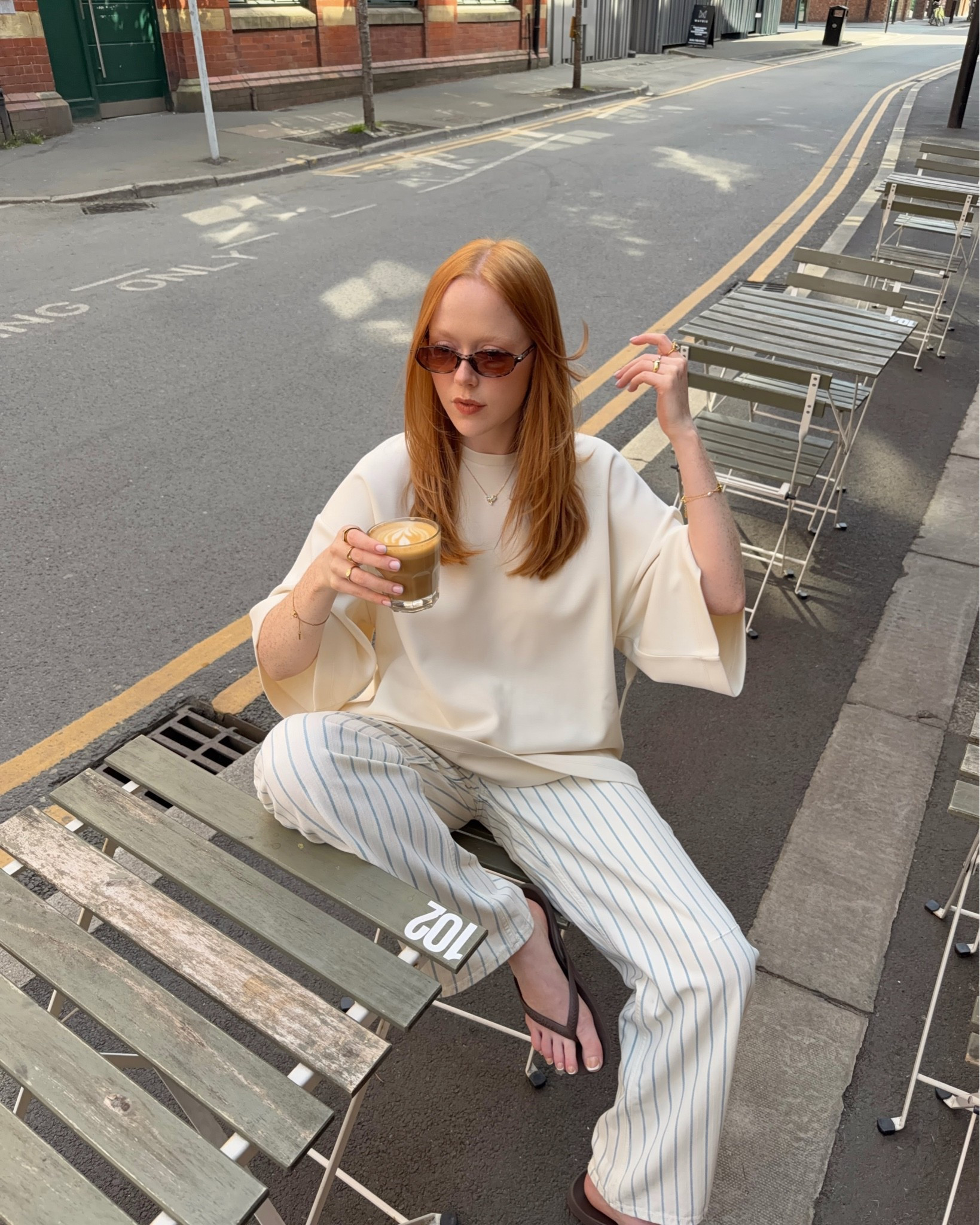 Oversized Tee, T Shirt, Blouse, Stripe Jeans, Summer Jeans, Seventy + Mochi, Denim, Archies, Flip Flops

#LTKspring #LTKsummer #LTKuk