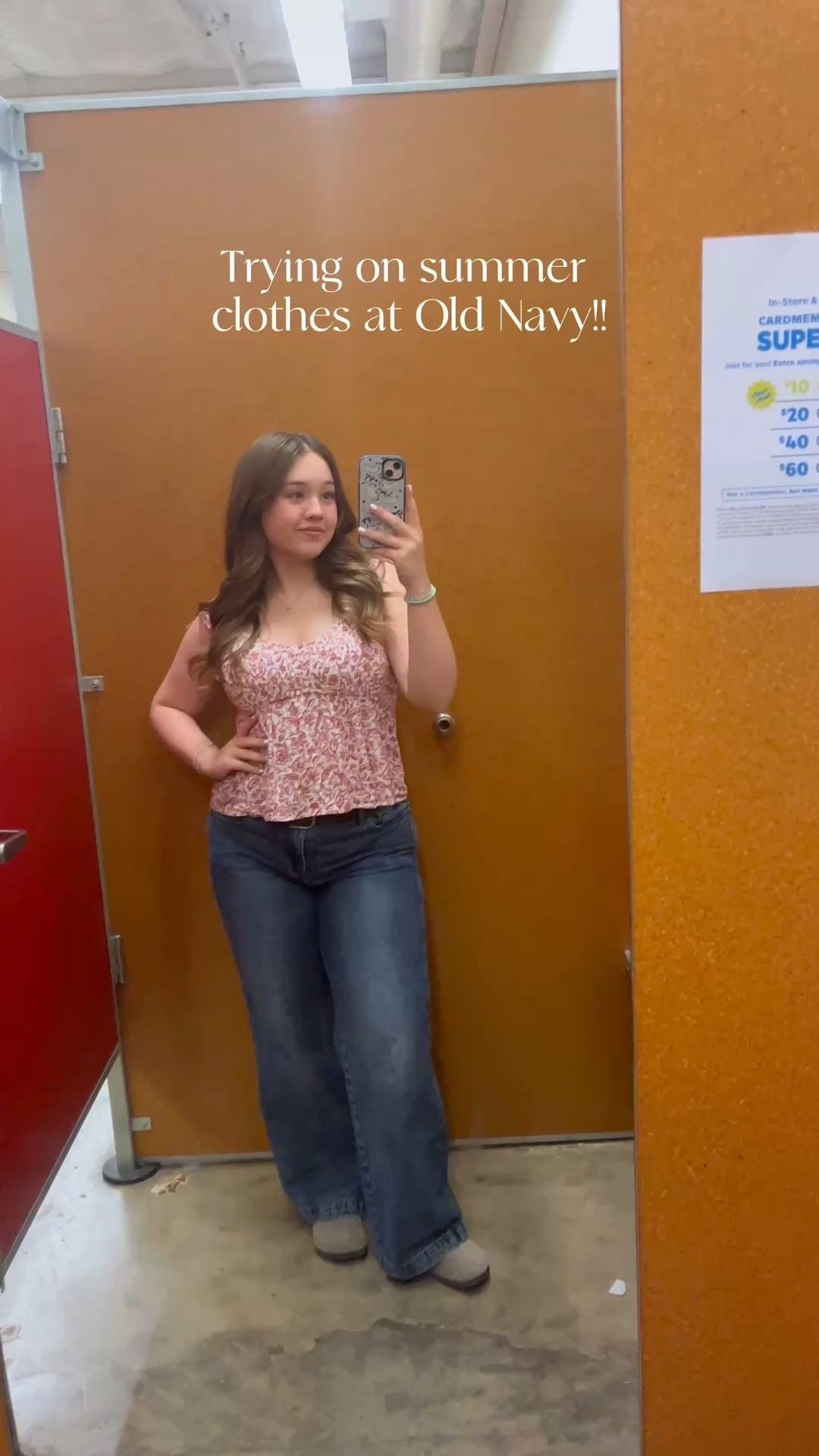 Trying on clothes at Old Navy!! 