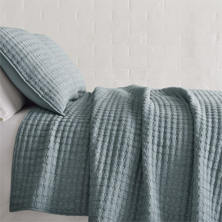 Reflections Eyelet Matelasse Quilt & Shams | West Elm (US)