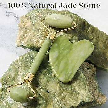 BAIMEI IcyMe Gua Sha & Jade Roller Facial Tools Face Roller and Gua Sha Set for Puffiness and Red... | Amazon (US)