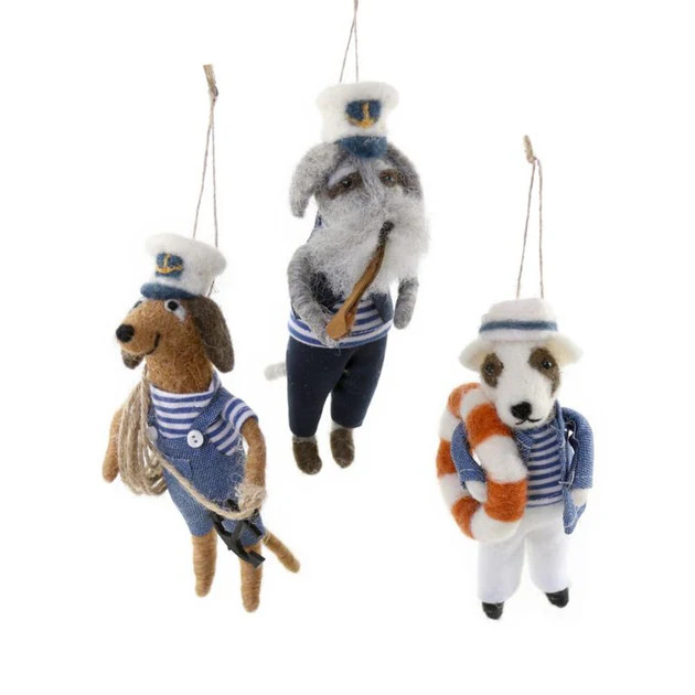 Sailors at Sea Plush Ornament - Set of 3 | Cailini Coastal