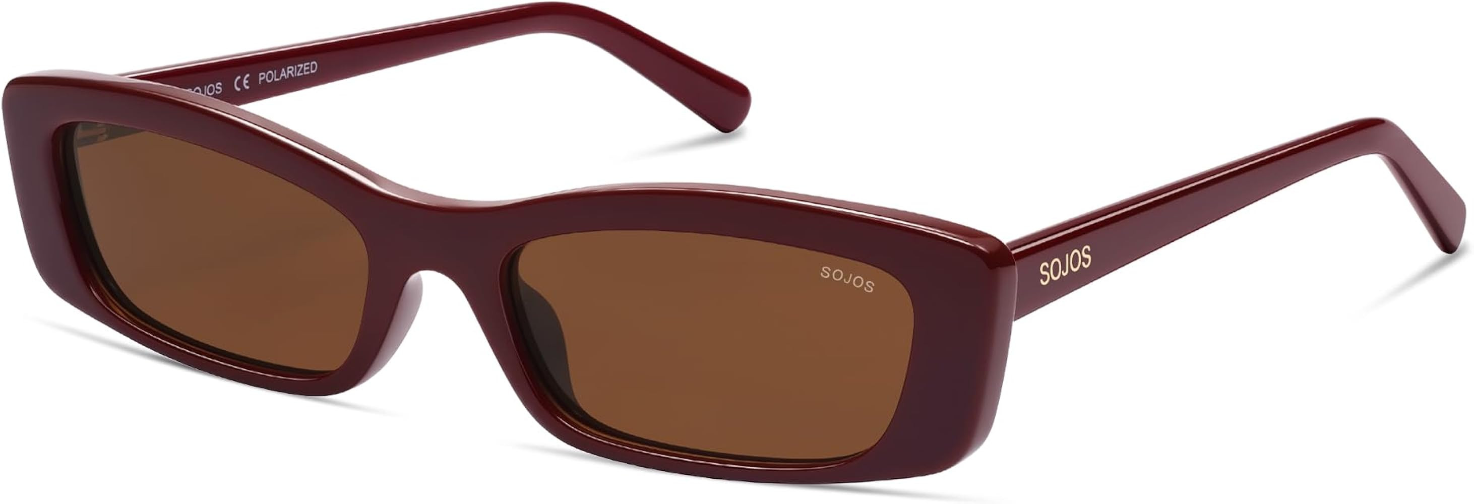 SOJOS Acetate Polarized Rectangle Sunglasses for Women Retro 90s Trendy Sun Glasses | Amazon (US)