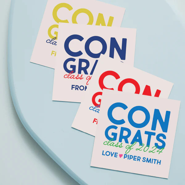 Congrats Class of 2024 Graduation Sticker | Joy Creative Shop
