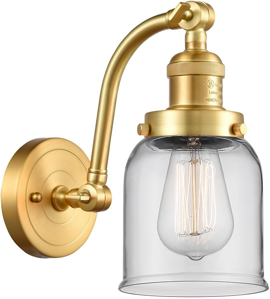 515-1W-SG-G52 Bare Bulb 1 Light Cord Set, Satin Gold | Amazon (US)