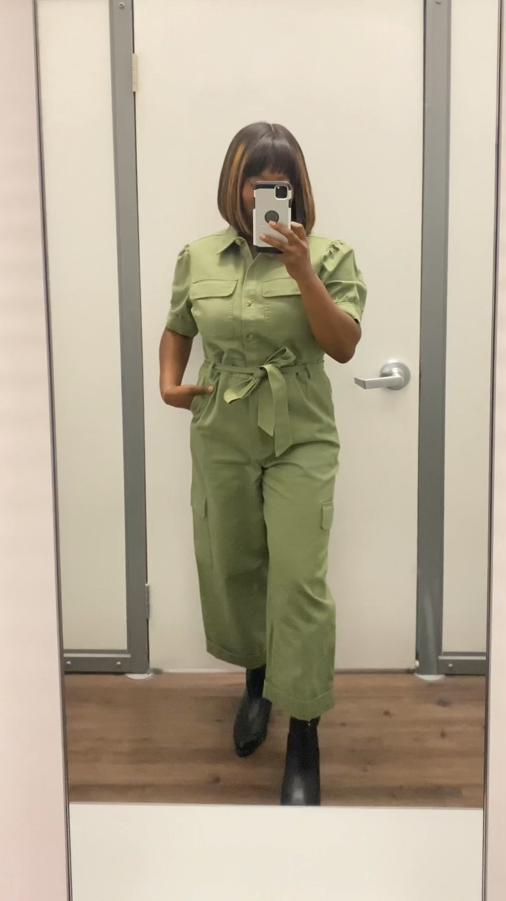 Free Assembly Women's Cotton Cargo Jumpsuit with Puff Sleeves Olive Green.

Fall style. Fall fashion. Jumpsuit. Walmart style. Walmart fashion.  

#LTKVideo #LTKStyleTip #LTKSaleAlert