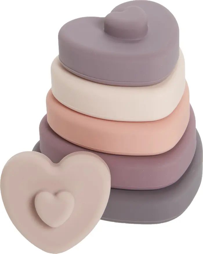 Heart Silicone Stacker Toy | Nordstrom