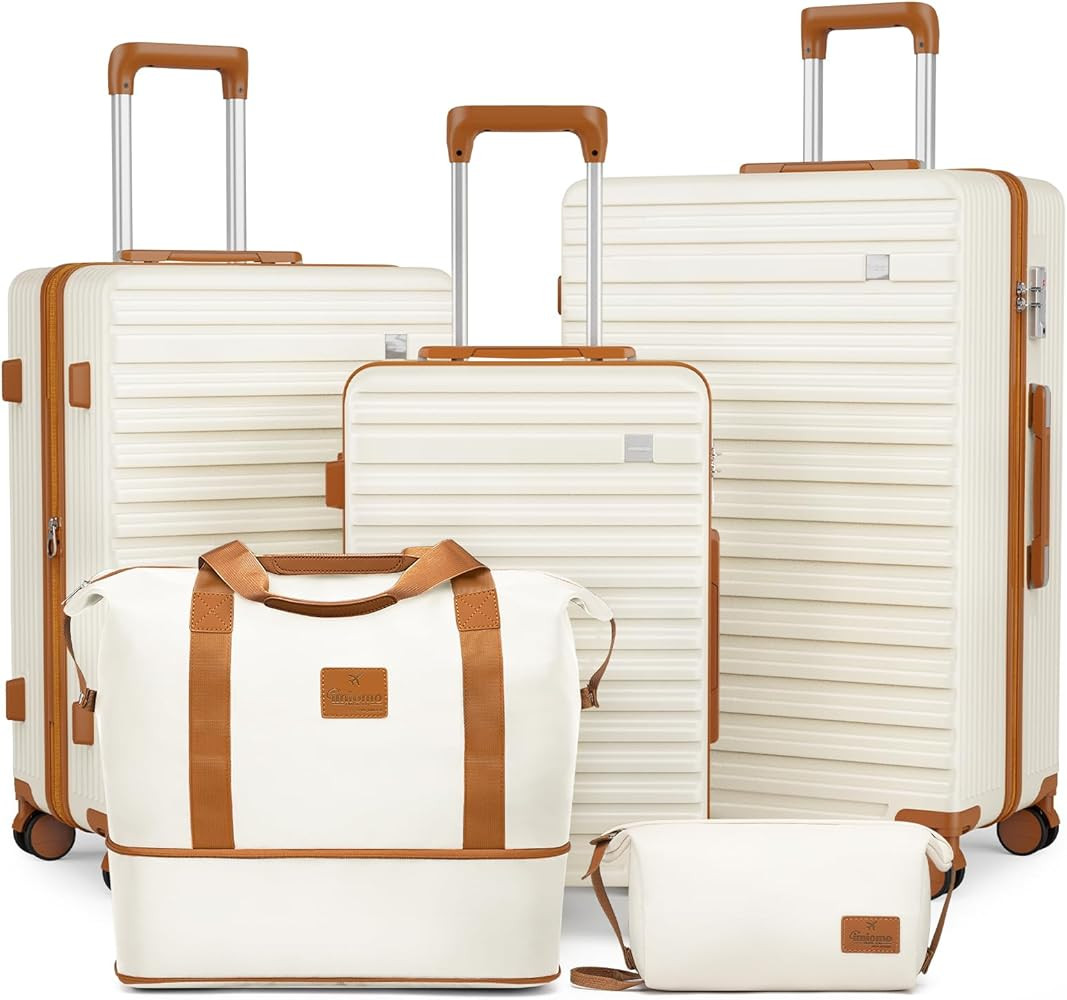 imiomo Luggage Sets 3 Piece,Expandable Hardside Suitcase Set with Spinner Wheels,Lightweight Trav... | Amazon (US)