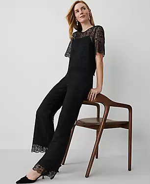 The Flare Pant in Lace | Ann Taylor (US)