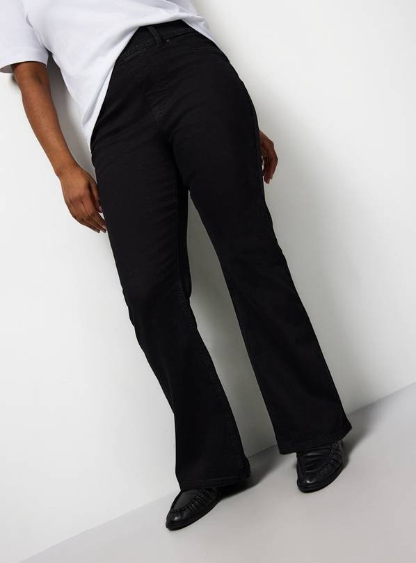 Buy The Black Denim Flared Jeggings 12 | Jeans | Tu | Tu Clothing